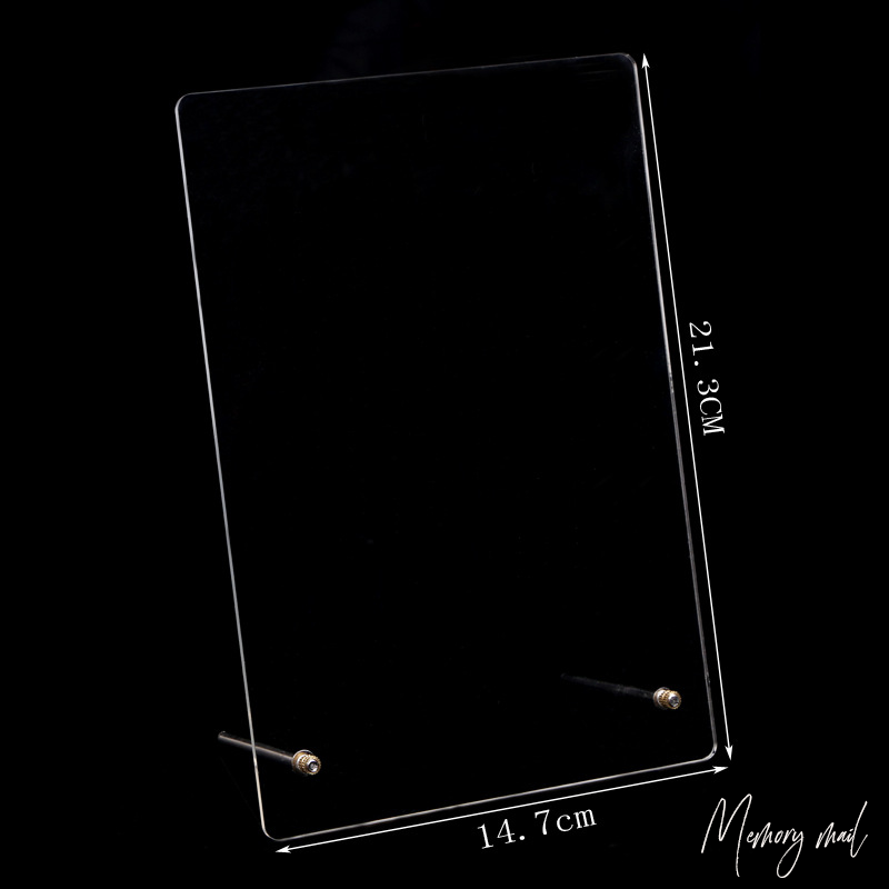 แผ่นอะคริลิค โชว์ตัวอย่างลายเล็บ พร้อมขาตั้ง (( ขนาดเล็ก 21X14 เซน )) Acrylic Nail Display