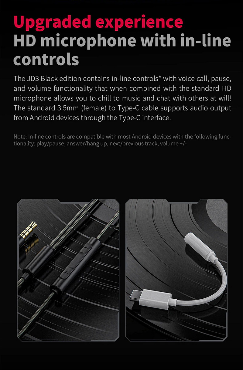 ขาย FiiO JD3 Black Edition หูฟัง 1 ไดรเวอร์ Dynamic พร้อมไมค์ บอดี้อลูมิเนียม ประกันศูนย์ไทย