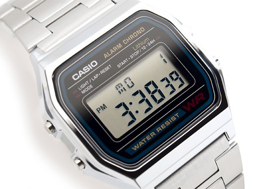 นาฬิกา คาสิโอ Casio STANDARD DIGITAL รุ่น A158WA-1 ของแท้ รับประกัน1ปี