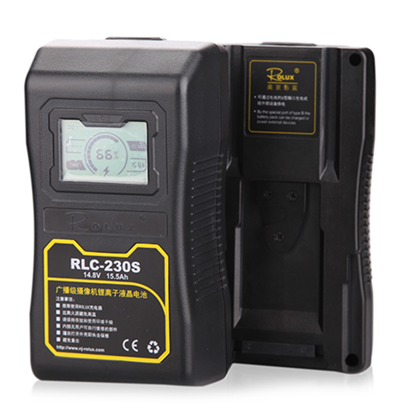 RLC-230S 14.8V Li-Ion Battery V-Mount with LCD# coremedia-tv