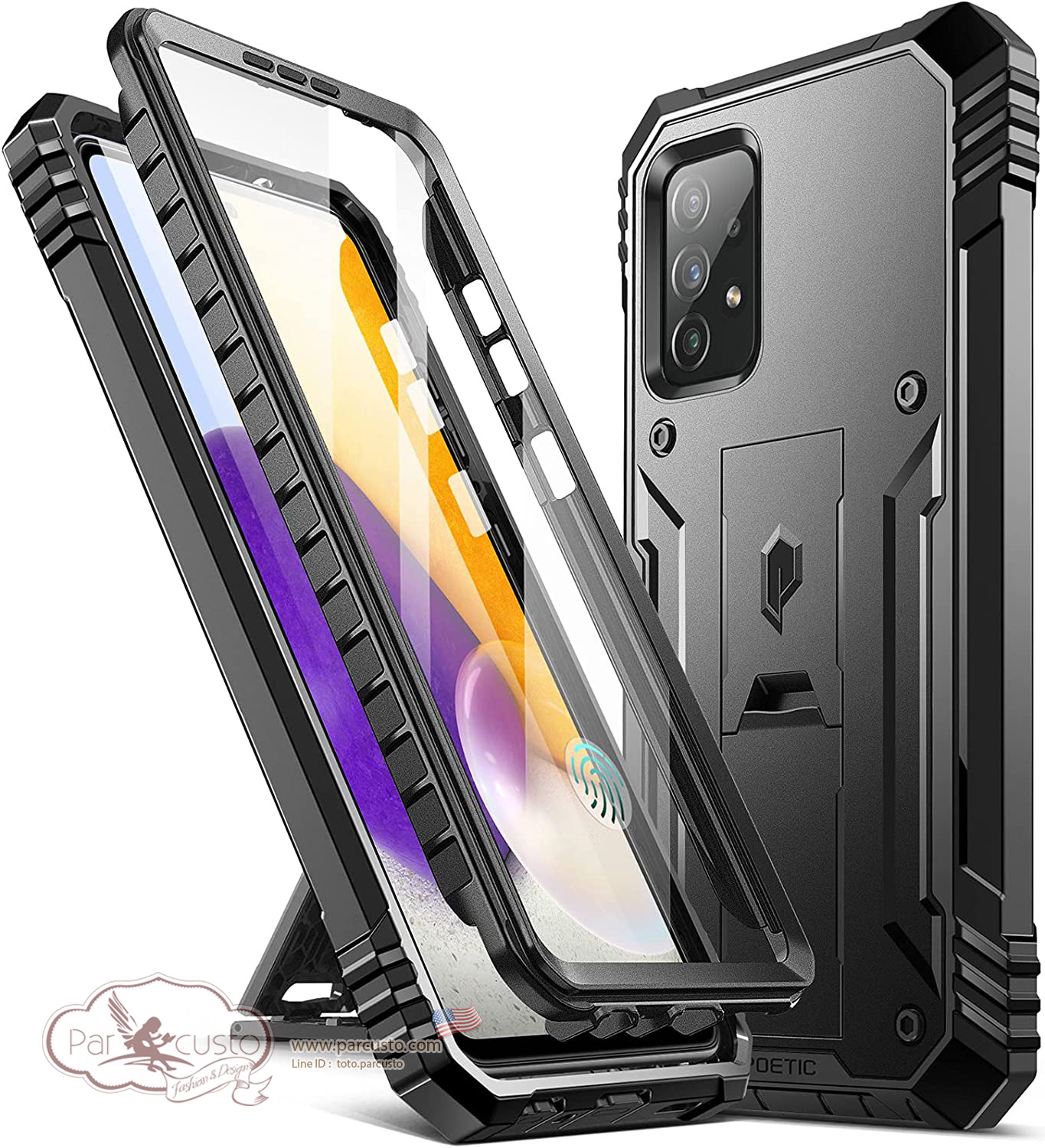เคสกันกระแทก Samsung Galaxy A72 [Revolution Series] จาก Poetic [Pre-order USA]