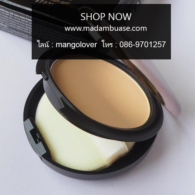 แป้งเมจิกแพลตตินัมผสมคอลลเจนและวิตามินบำรุงผิว ตลับรีฟิลขนาด 14 กรัม ไม่มีกระจก