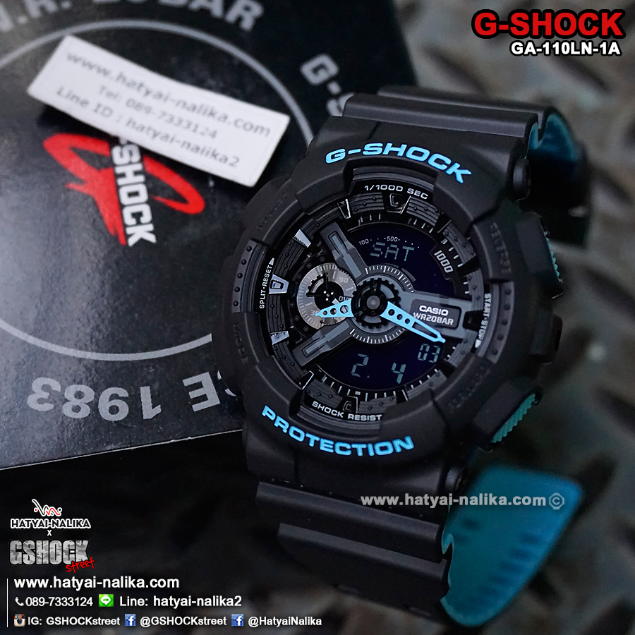 นาฬิกา Casio G-Shock GA-110LN Layered Neon colors series รุ่น GA-110LN-1A ของแท้ รับประกัน1ปี