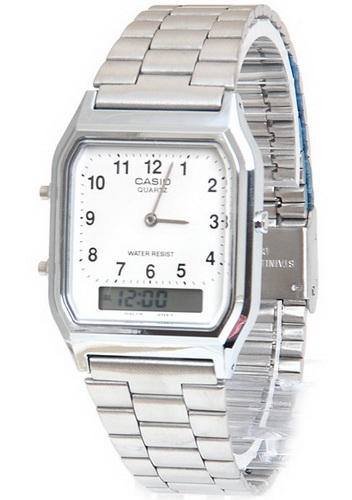 นาฬิกา คาสิโอ Casio STANDARD DIGITAL Vintage รุ่น AQ-230A-7B ของแท้ รับประกัน1ปี