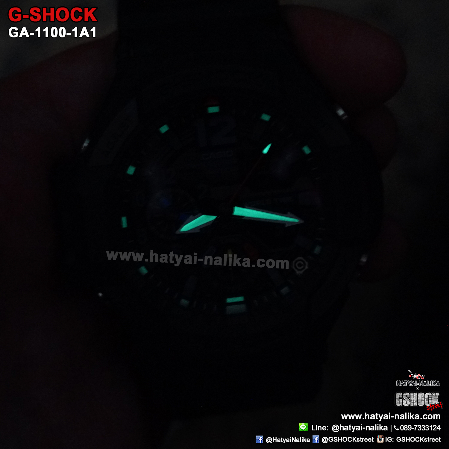 นาฬิกา Casio G-Shock นักบิน GRAVITYMASTER GA-1100 series รุ่น GA-1100-1A1 ของแท้ รับประกัน1ปี