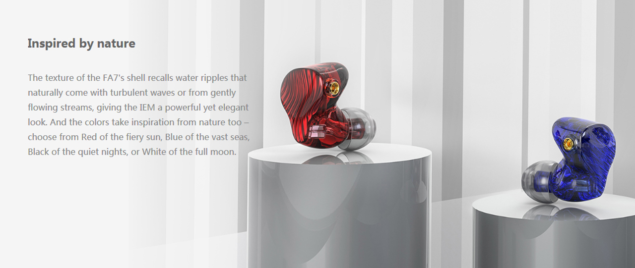 [สินค้าใหม่สายมีตำหนิ] FiiO FA7 หูฟัง Pure Balanced 4 ไดร์เวอร์ (4BA) ถอดสายได้