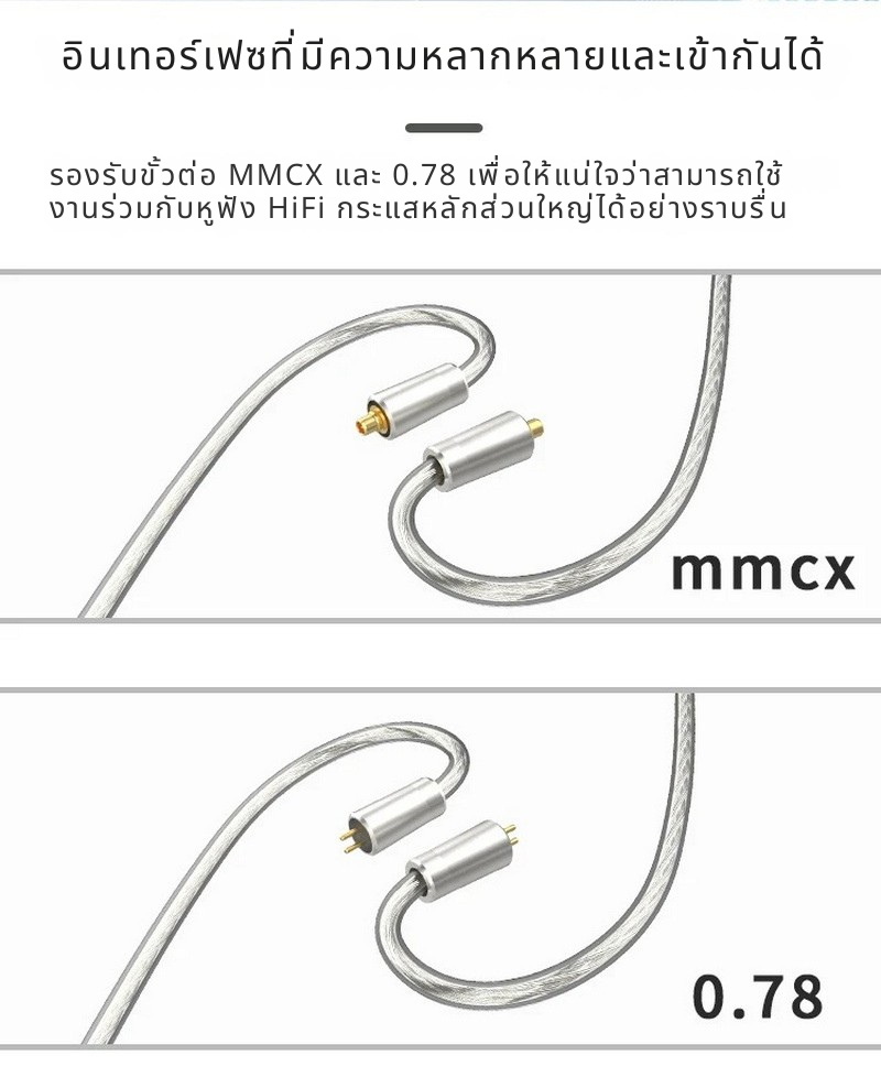 BGVP M4 สายอัพเกรดหูฟังให้รองรับไร้สาย True Wireless Bluetooth 5.4 ประกันศูนย์ไทย