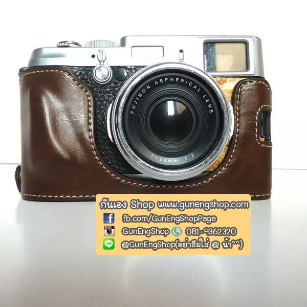 (ขายโละ) เคสกล้องหนัง Half Case X100S X100Tฮาฟเคสกล้องหนัง X100S X100T รุ่นเปิดแบตได้