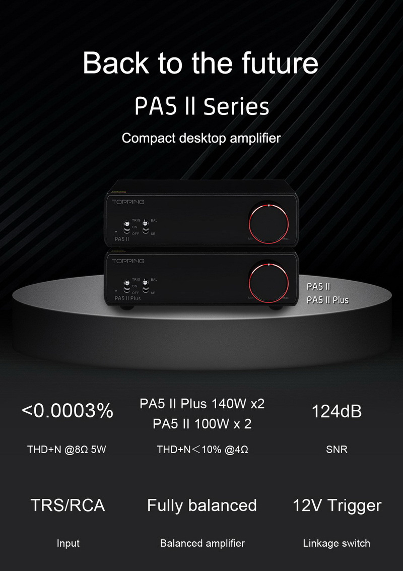 ขาย Topping PA5ii แอมป์ตั้งโต๊ะ Class D โครงสร้าง Fully Balanced ประกันศูนย์ไทย