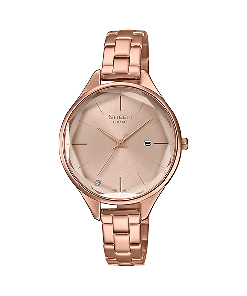 นาฬิกา คาสิโอ Casio SHEEN 3-HAND Analog SHE-4062 series รุ่น SHE-4062PG-4A ของแท้ รับประกัน1ปี