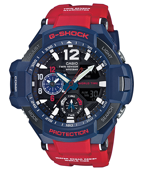 นาฬิกา คาสิโอ Casio G-SHOCK นักบิน GRAVITYMASTER รุ่น GA-1100-2A "Optimus Prime"