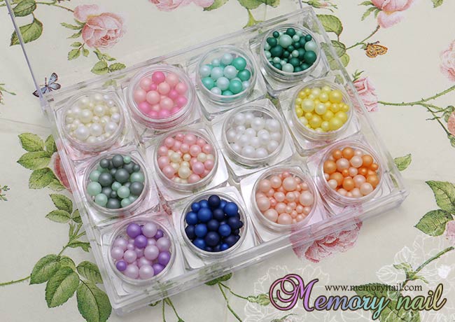 มุขทรงกลม แบบด้าน คละสีคละขนาด 12กระปุก