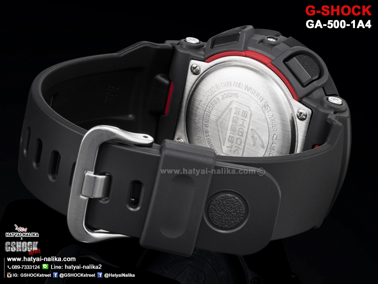 นาฬิกา Casio G-Shock Standard ANALOG-DIGITAL รุ่น GA-500-1A4 ของแท้ รับประกัน1ปี