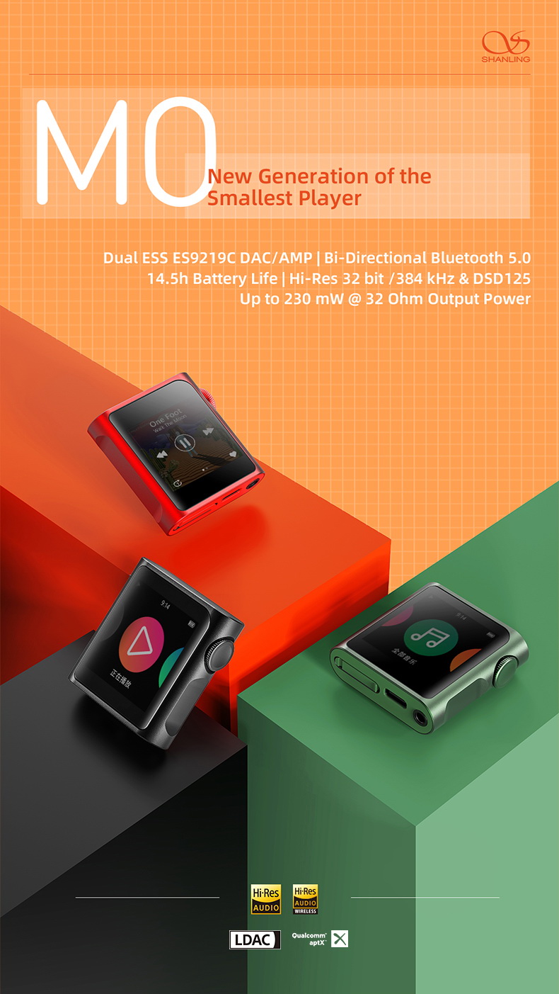 Shanling M0 PRO เครื่องเล่นเพลงพกพาจิ๋ว รองรับ Dual Hi-Res ประกันศูนย์ไทย