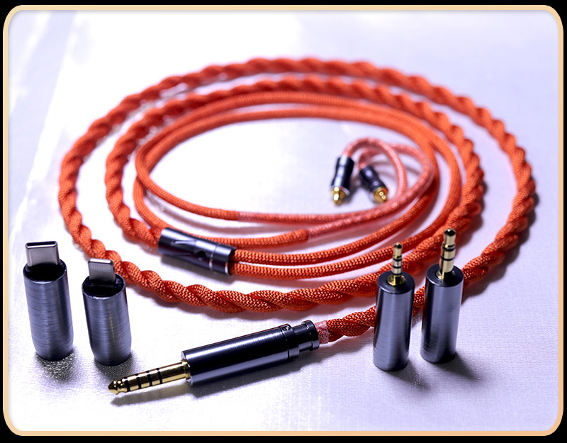 ขาย Hakugei joyful voice Orange สายอัพเกรดหูฟัง Hybrid 3 ธาตุ ระดับเทพ [สีส้ม]