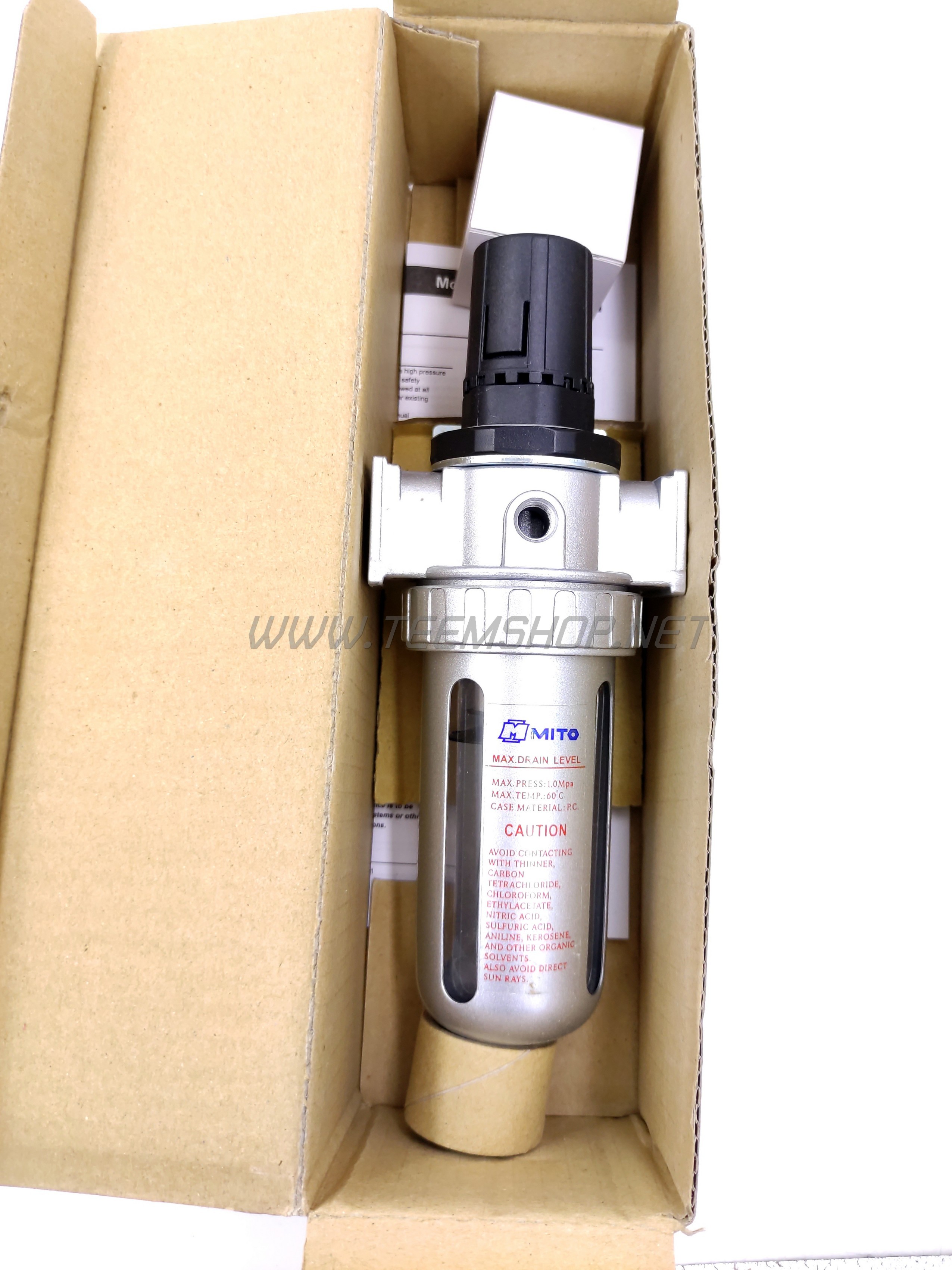 MITO ชุดฟิลเตอร์พร้อมตัวตั้งลม 3หุน 3/8" NO.FR803 Made in Taiwan