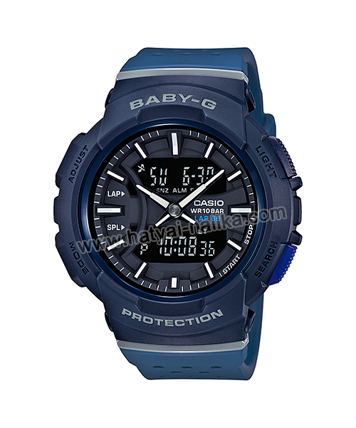นาฬิกา Casio Baby-G for Running BGA-240 series Twotone Color Block รุ่น BGA-240-2A1 (Navy) ของแท้ รับประกัน1ปี