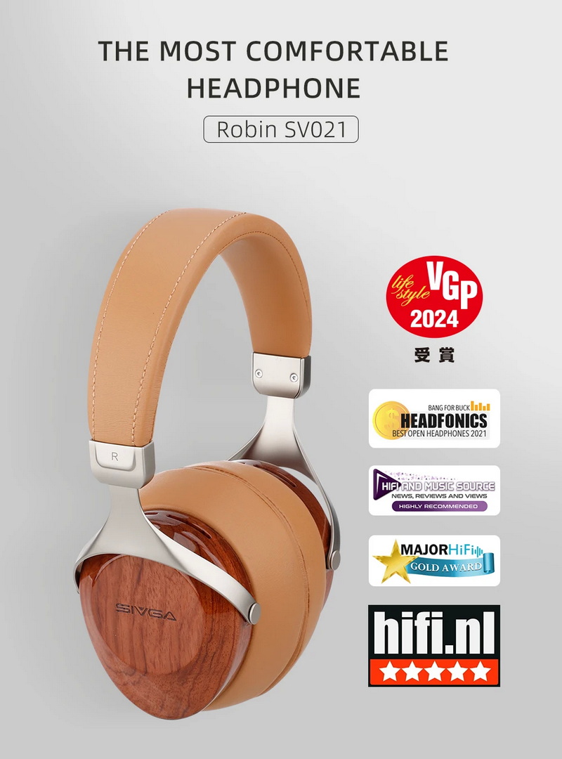 [PreOrder] Sivga SV021 หูฟัง Headphone ไดรเวอร์ไดนามิก เสียงเที่ยงตรงสูง ไม้แบบปิดด้านหลัง ประกันศูนย์ไทย