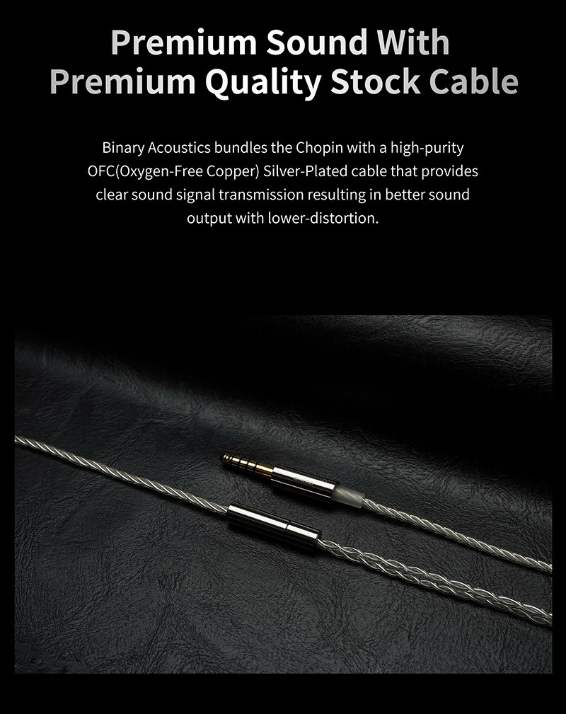 Gizaudio x Binary Chopin หูฟัง IEMs Hybrid 4 ไดรเวอร์ 1DD+3BA ประกันศูนย์ไทย