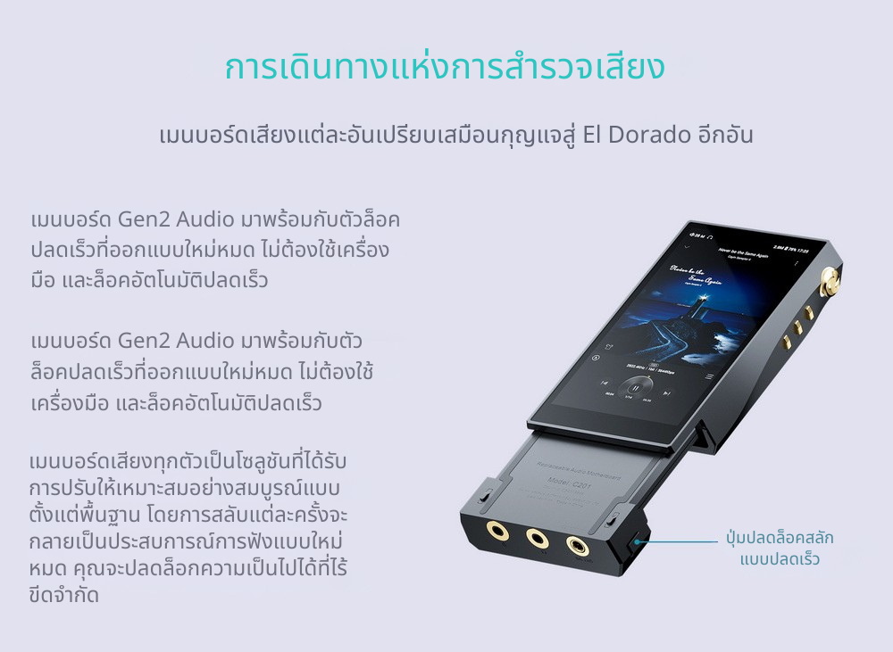 Cayin N6III + C201/E203/R202 เครื่องเล่นเสียงดิจิทัลคุณภาพระดับมาสเตอร์ เปลี่ยนบอร์ดเสียงได้ ประกันศูนย์ไทย