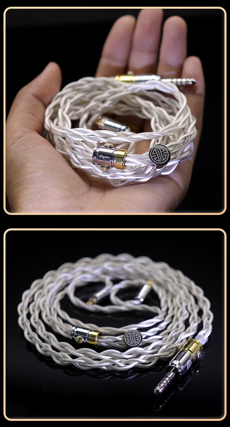 ขาย Hakugei Skyrim สายอัพเกรดหูฟัง 6N OCC Litz + Silver Litz