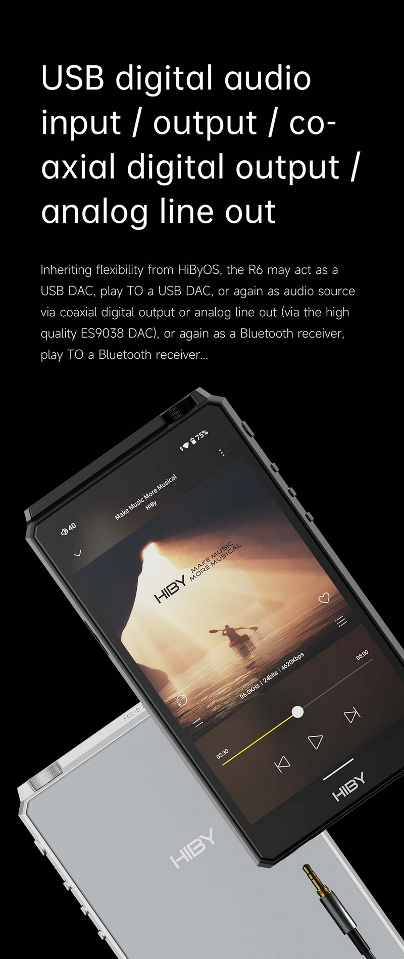 Hiby R6iii DAP พกพาระดับเรือธงปรับ Class แอมป์ได้ รองรับ MQA ประกันศูนย์ไทย