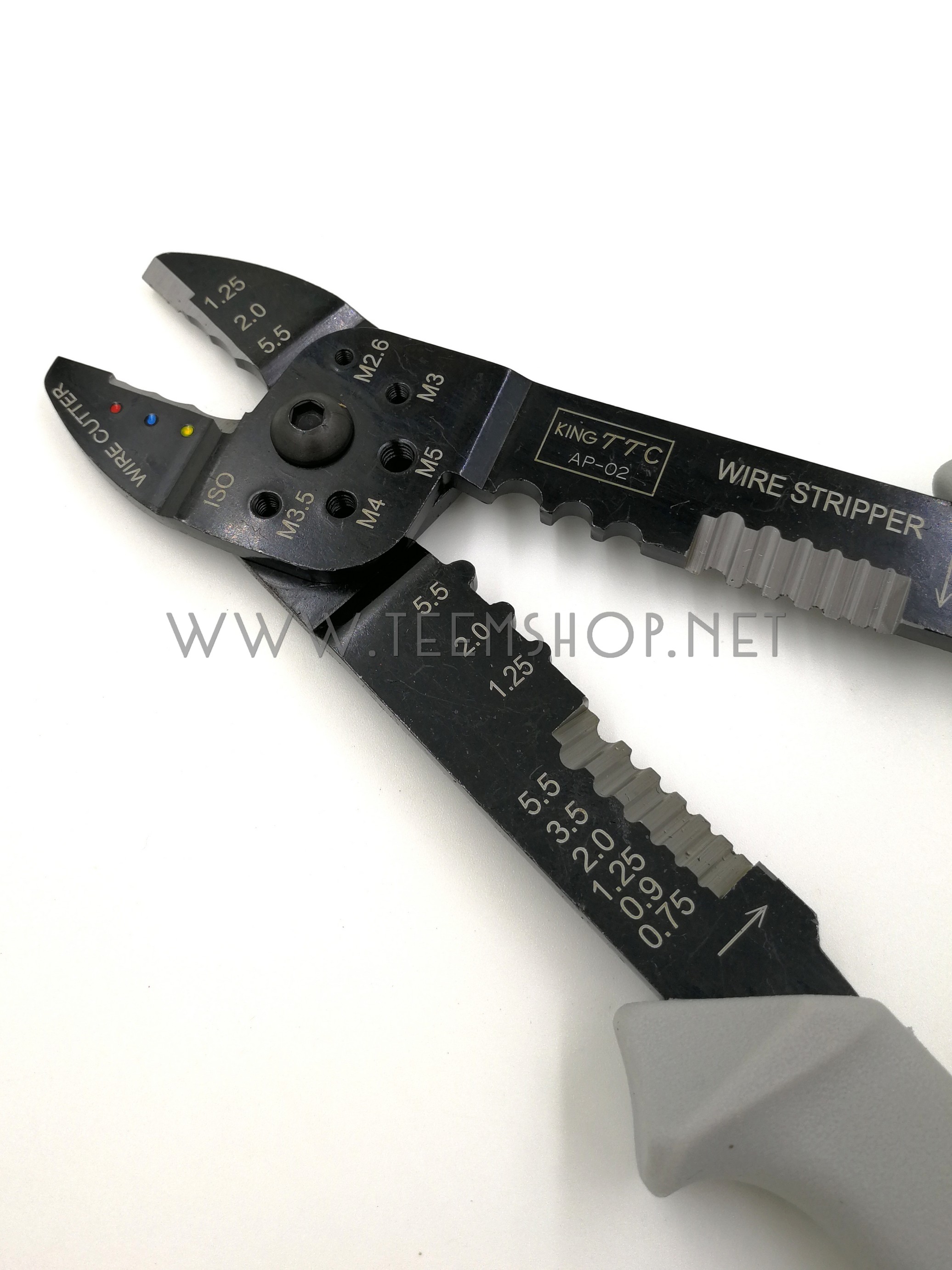 KING TTC คีมย้ำ-ปลอกสายไฟ AP-02 Made in Japan