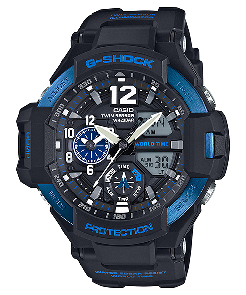 นาฬิกา Casio G-SHOCK นักบิน GRAVITYMASTER รุ่น GA-1100-2B ของแท้ รับประกัน 1 ปี