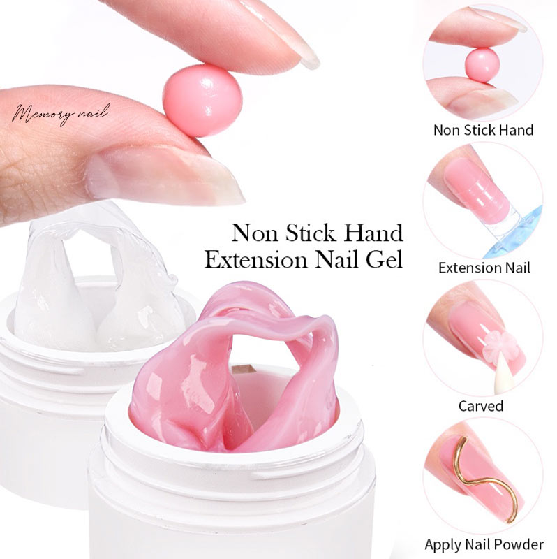 [ HS Non Sticky ] Builder gel เจลต่อเล็บ ออแกนิค ต่อเจล ต่อเล็บโพลีเจล ปั้นนูน ไม่ร้อนหน้าเล็บ POLY GEL