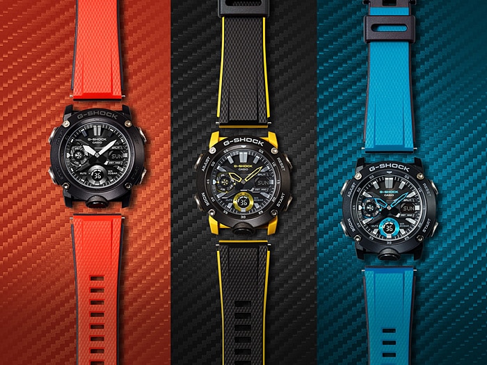 นาฬิกา Casio G-Shock Limited Carbon Core Guard Set GA-2000 series รุ่น GA-2000E-4 ของแท้ รับประกัน1ปี (มีสายแถมในชุด)