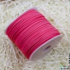 เชือกหนังชามุด สีชมพู (3 mm.)