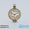 จี้โลหะสีทอง รูปนาฬิกา (Rose Gold)