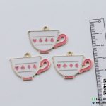 จี้โลหะเคลือบ รูปแก้วกาแฟ