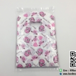 ถุงพลาสติก สีชมพู ลายการ์ตูนเล็ก ขนาด 5*8 นิ้ว [แพ็ค 100 ชิ้น]