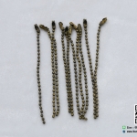 โซ่ไข่ปลา สีทองรมดำ ขนาดยาว 10 cm