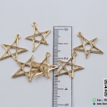 จี้โลหะ สไตล์มินิมอล ( minimal style ) รูปดาว สีทอง