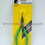 KEIBA คีมปากแหลม แบน ด้ามบาง งอตรง F-675 6" ไม่มีฟัน Made in Japan