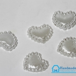 มุกตกแต่งรูปหัวใจ [แพ็ค 25 ชิ้น]