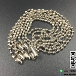 โซ่ไข่ปลา สีนิเกิล ขนาดยาว 15 cm