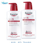 Eucerin pH5 Hydro serum reduces skin sensitivity lotion สำหรับผิวธรรมดา แพคคู่ 2x400ml *****2 ขวด