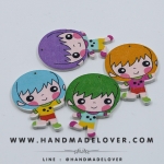 กระดุมไม้ เด็กชาย แพ๊ค 3 เม็ด (คละสี)