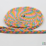 เชือกผ้าถัก ขนาด กว้าง 6 มม สี TA45+TA5+TA4