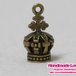 จี้โลหะ,ตัวห้อยซิป มงกุฏ สีทองรมดำ