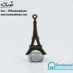 จี้โลหะ วินเทจ สีทองรมดำ รูปหอไอเฟล