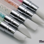 ชุดแปรง หัวซิลิโคน อเนกประสงค์ ด้ามเพชร 5ด้าม