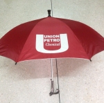 ร่มไม้เท้า24นิ้ว ตอนเดียว โครงโลหะ ออโต้เปิด ปลอกPVC สกรีนโลโก้