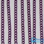 โซ่อะลูมิเนียม สีม่วง กัดลาย ขนาด 4*6 mm.