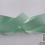 ริบบิ้นผ้า กรอสเกรน สีมิ้นอ่อน [513] ขนาด 25 มิล [สีพื้น]