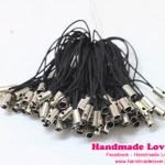 สายห้อยโทรศัพท์ สีดำ [แพ็ค 25 ชิ้น]