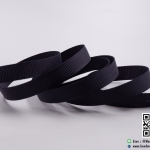 ริบบิ้นผ้ากรอสเกรน สีดำ ขนาด 9 มม. [สินค้าหมวดไว้ทุกข์]
